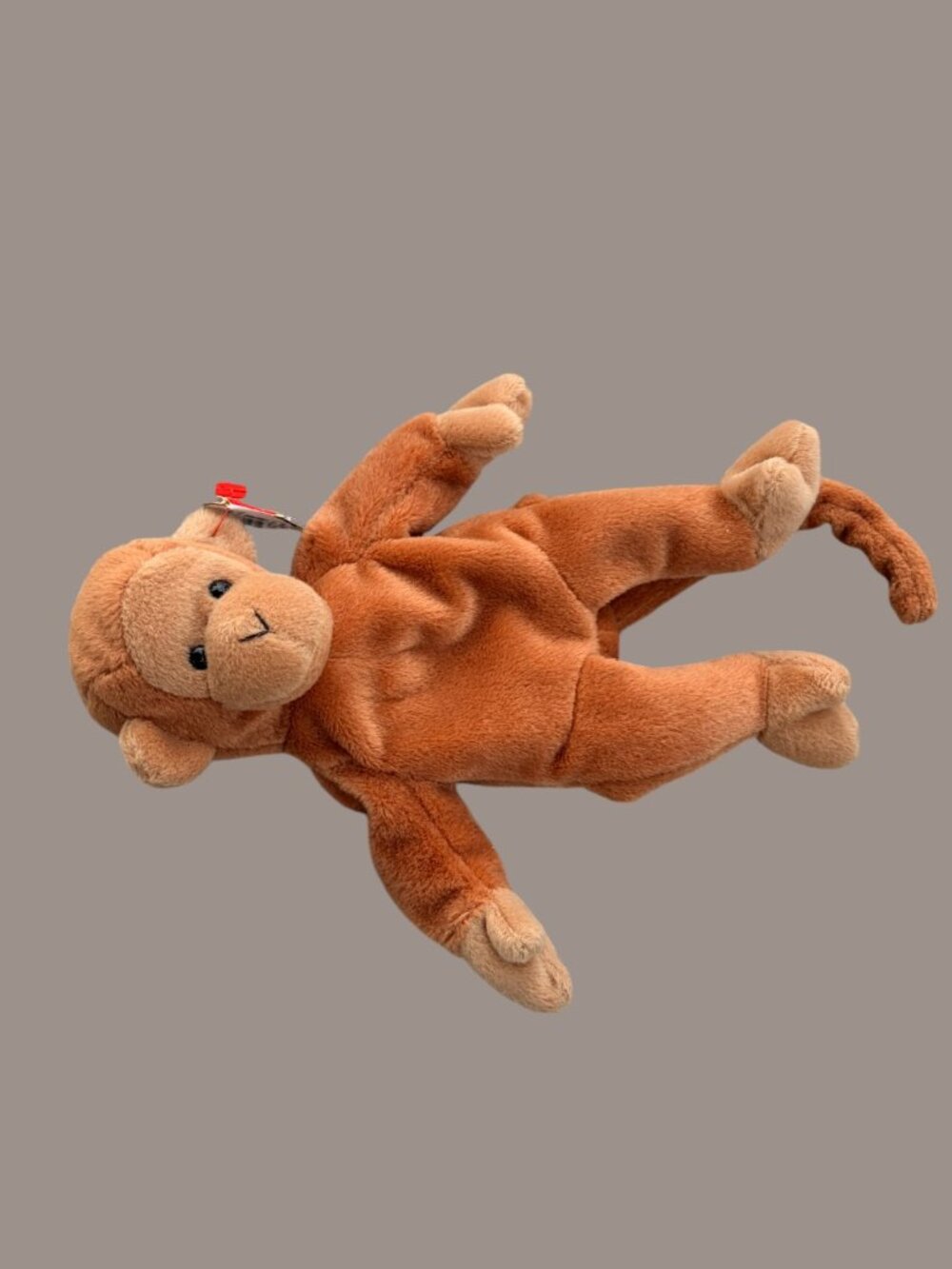 Vintage Ty Beanie Baby Bongo Monkey 1995 Style 4067 w/ Hang Tag Retired Plush - Picture 3 of 8